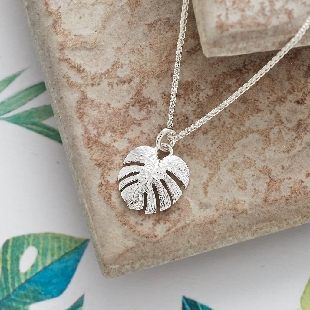 Monstera Palm Leaf Silver Charm - Image 8