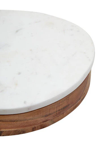 Monzaro White Marble And Wood Cheese Knife And Board Set - Image 5