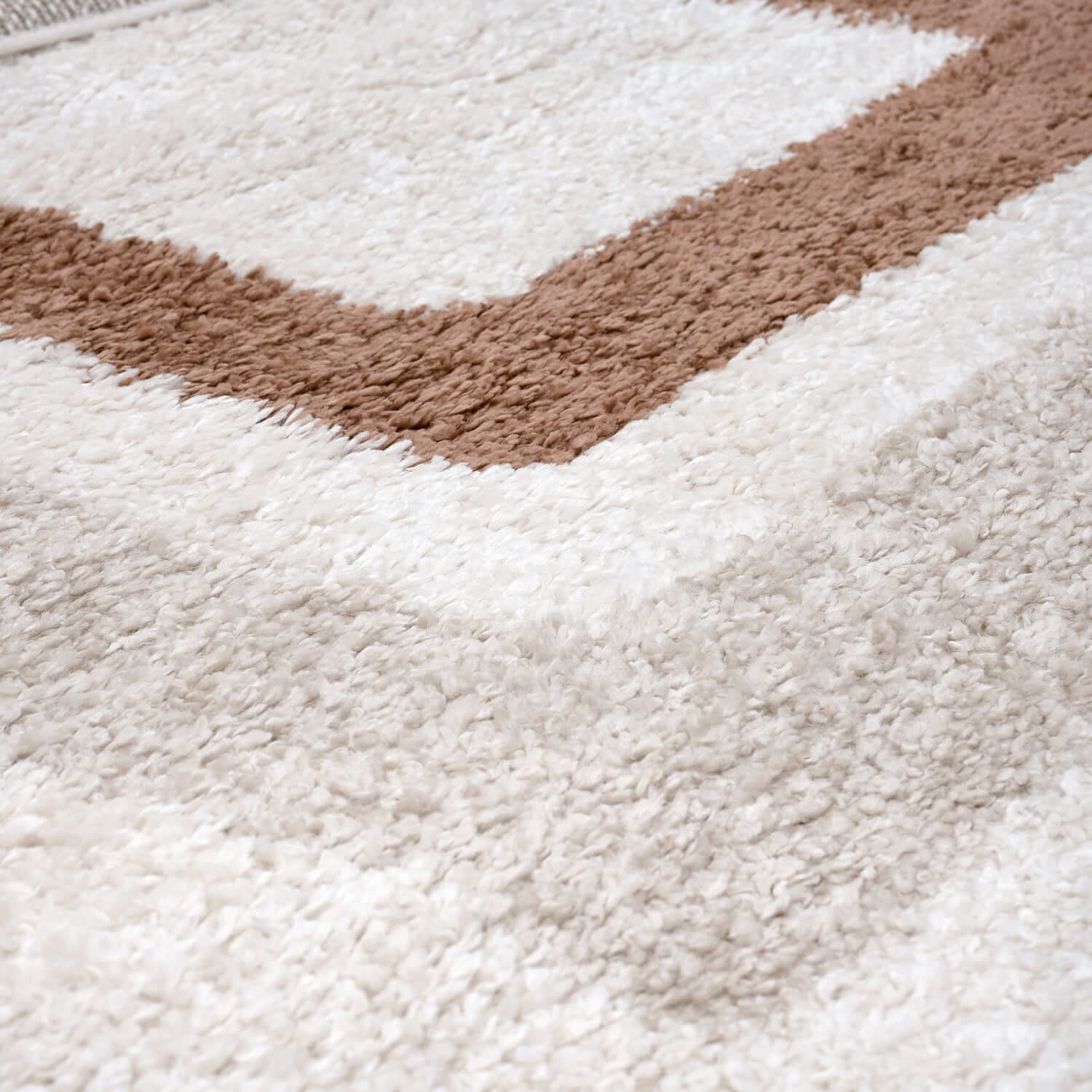 Moodi Shaggy Cream/Terra Slatefern Rug - Image 3