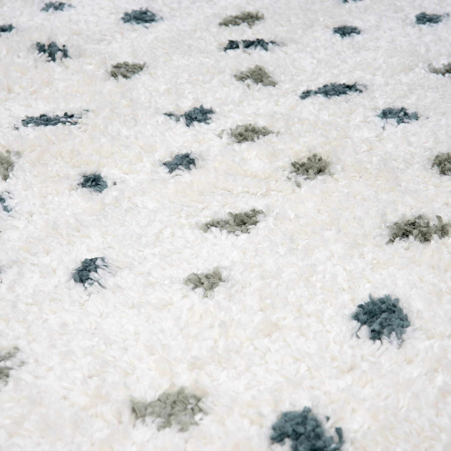 Moodi Shaggy Green Drizzle Rug - Image 3