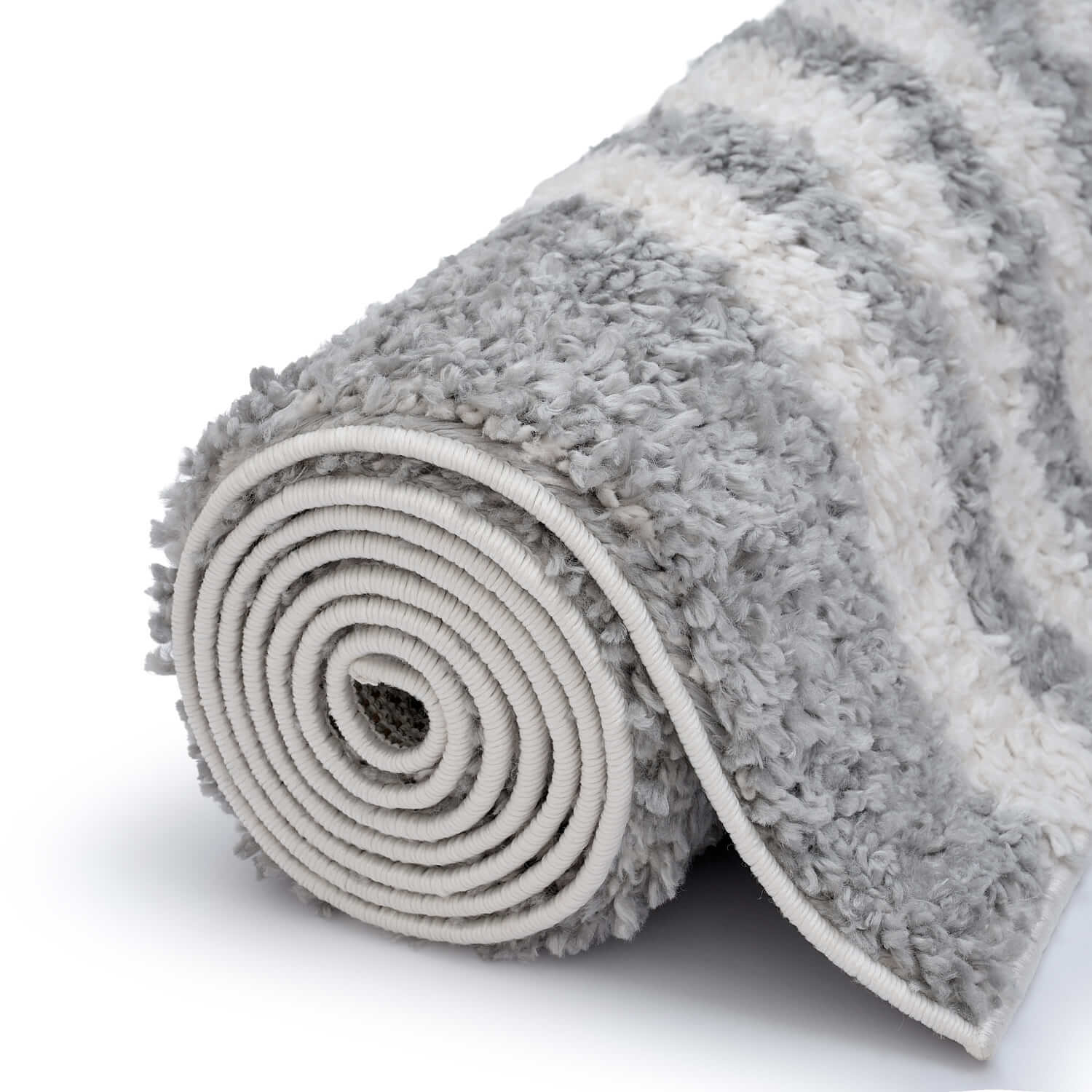 Moodi Shaggy Grey Echo Rug - Image 6