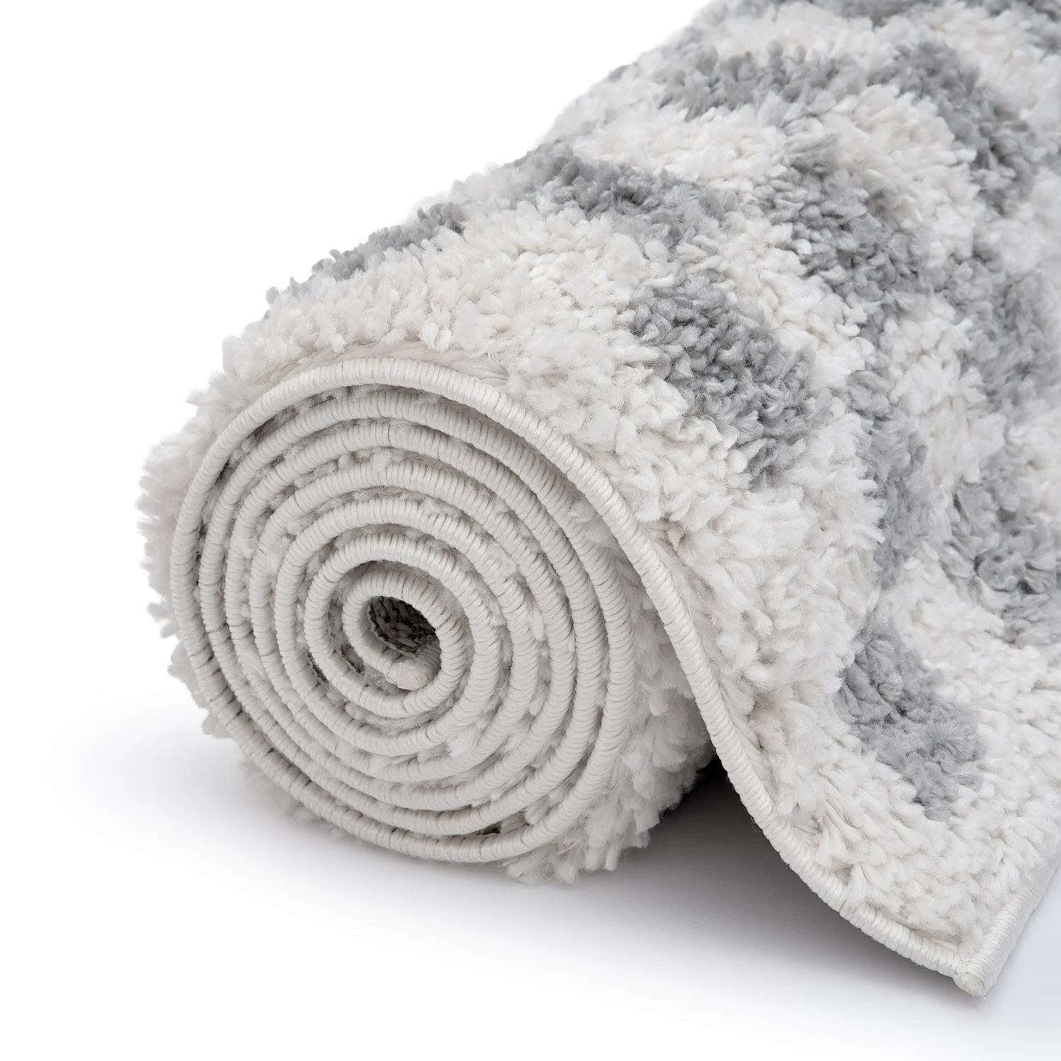 Moodi Shaggy Grey Mulberry Rug - Image 5