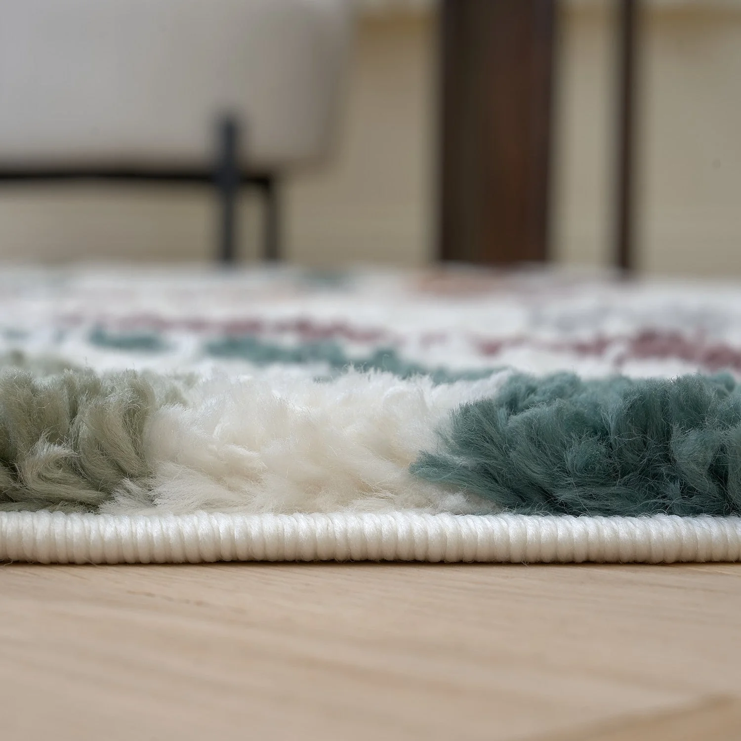 Moodi Shaggy Multicolour Raincat Rug - Image 5