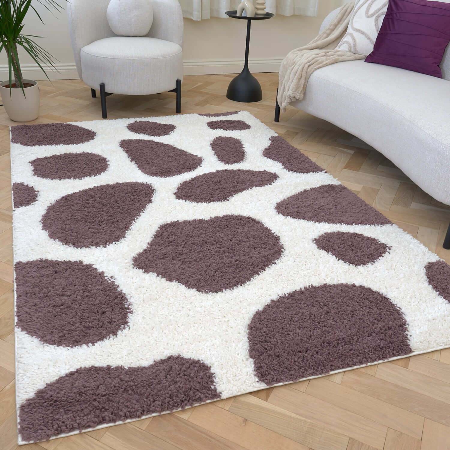 Moodi Shaggy Purple Nimbus Rug - Image 7