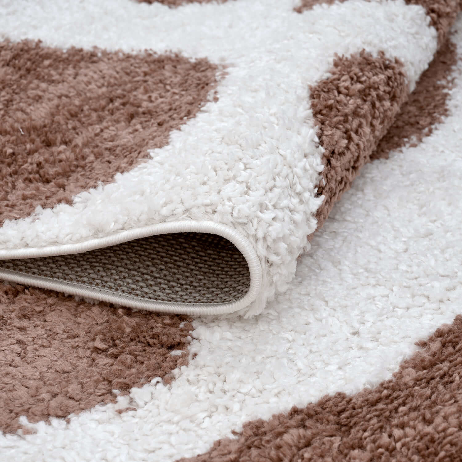 Moodi Shaggy Terra Froth Rug - Image 4