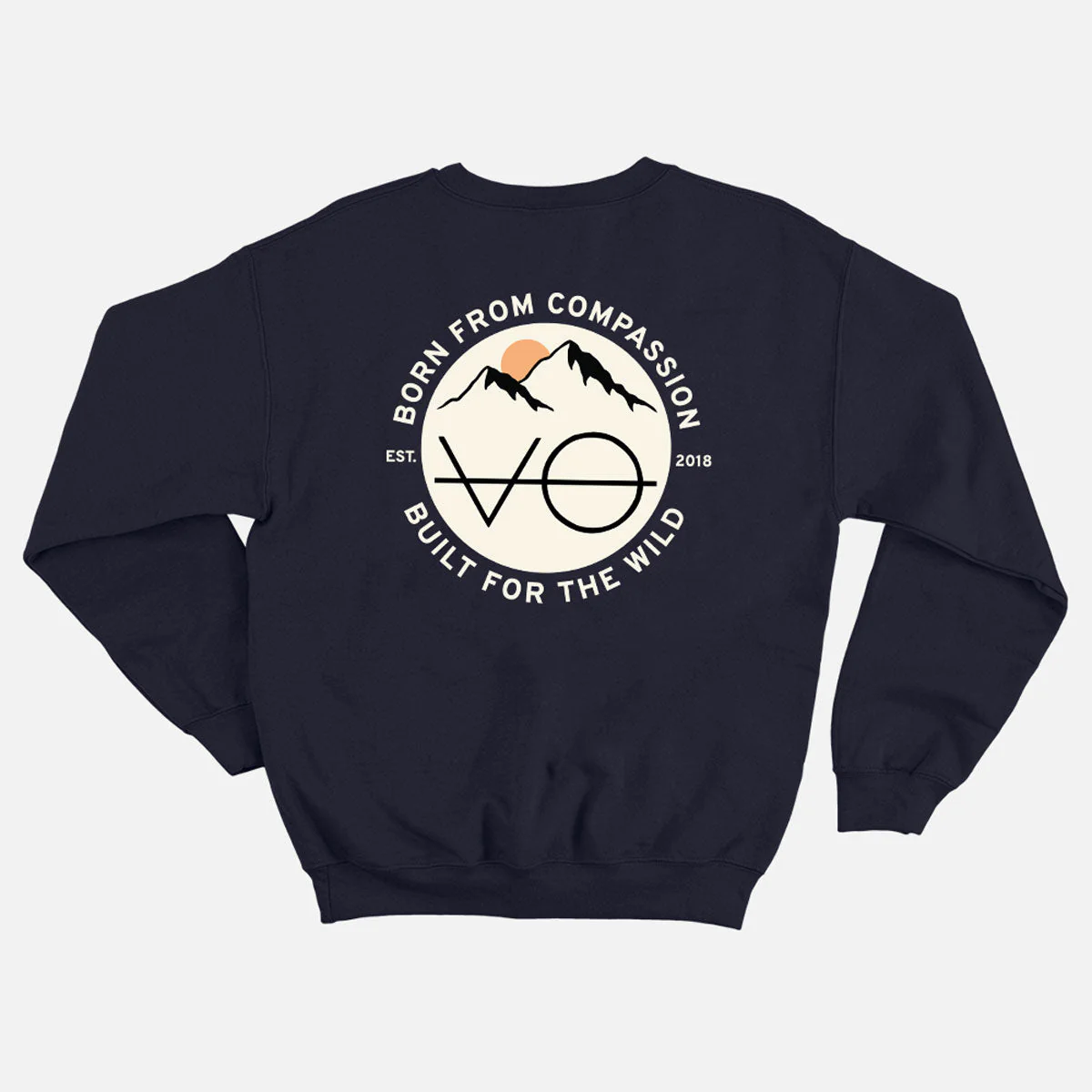 Mountain Range Back Print Sweatshirt (Unisex) - Image 3