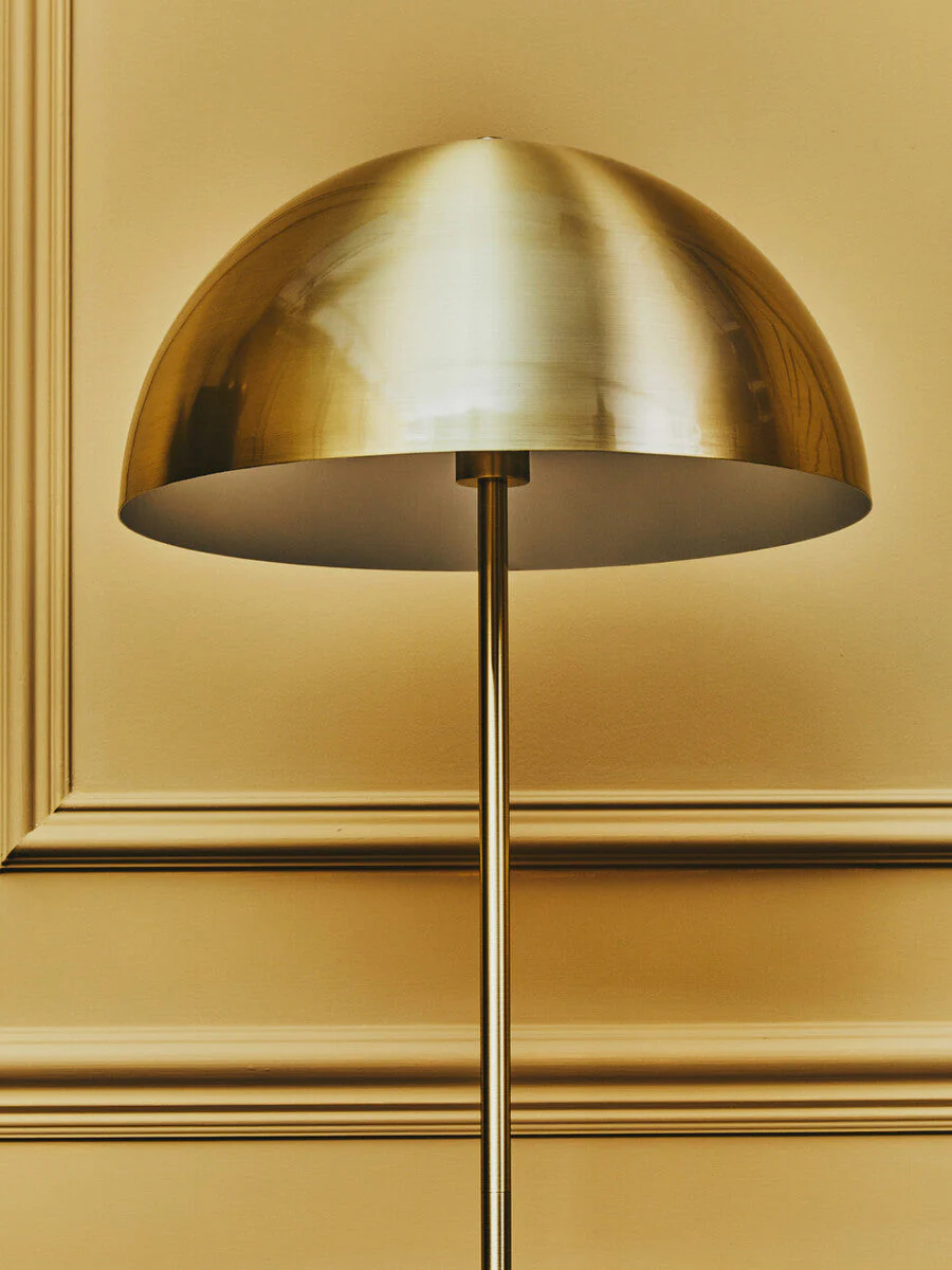 Murdoch Brushed Brass Table Lamp with Black Marble Base - Image 3