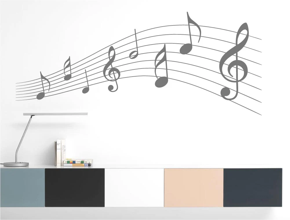 Music Notes Wall Sticker – Musical Wall Art Studio Decor - Image 5