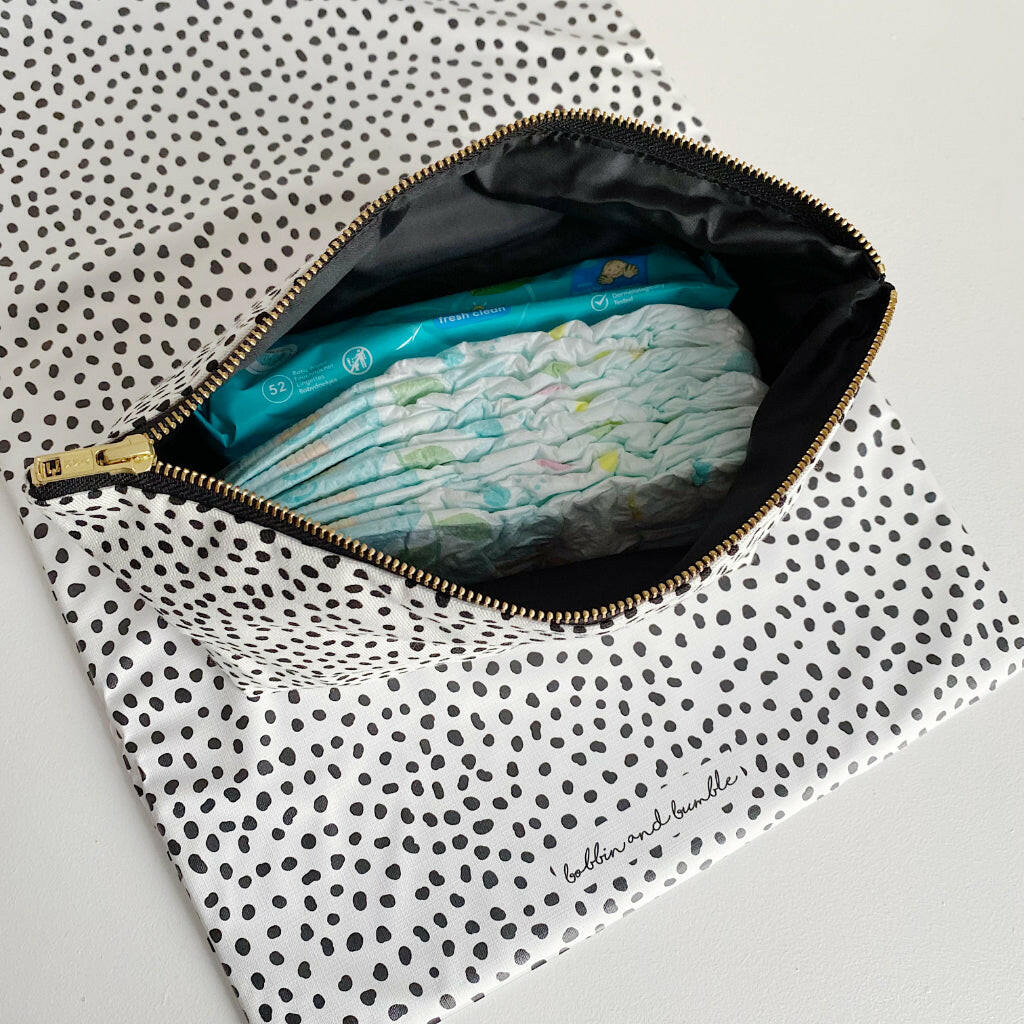 Nappy organiser bag - Dalmatian Print - Image 6