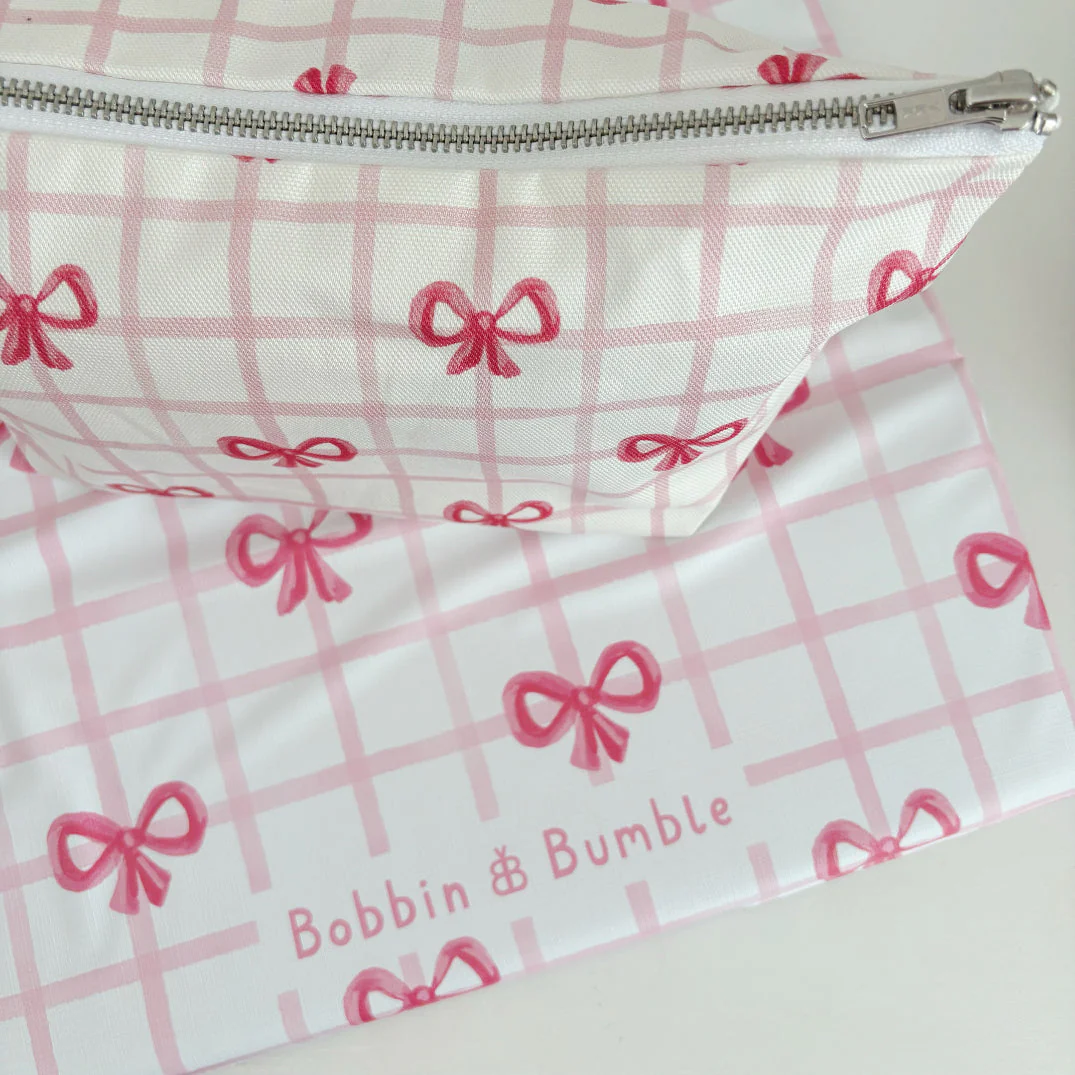 Nappy Wallet - Pink Bows - Image 7