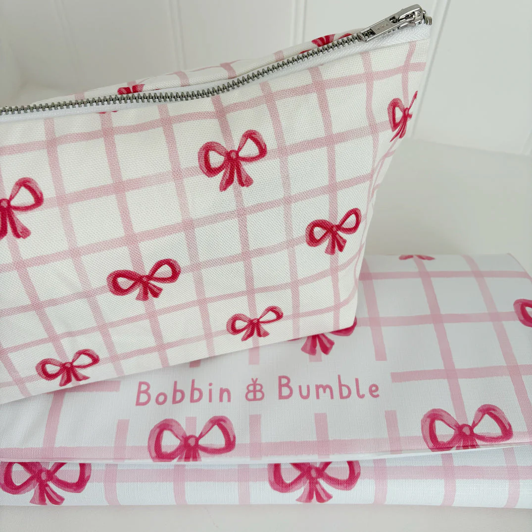 Nappy Wallet - Pink Bows - Image 8