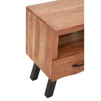 Nashik Three Drawer Acacia Media Unit - Image 8
