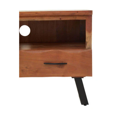Nashik Three Drawer Acacia Media Unit - Image 9