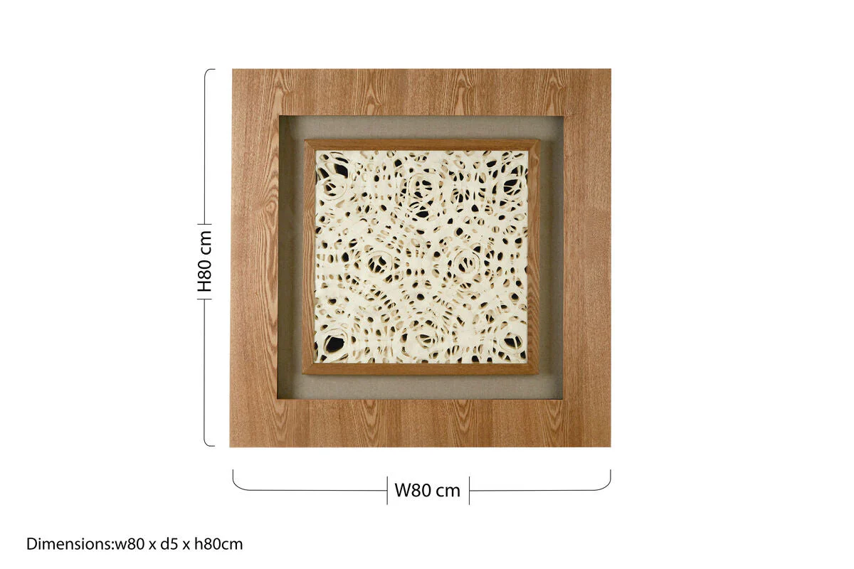 Nason Framed Lattice Design Wall Art - Image 5