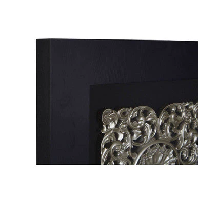 Nason Framed Silver MDF Filigree Carving Wall Art - Image 3