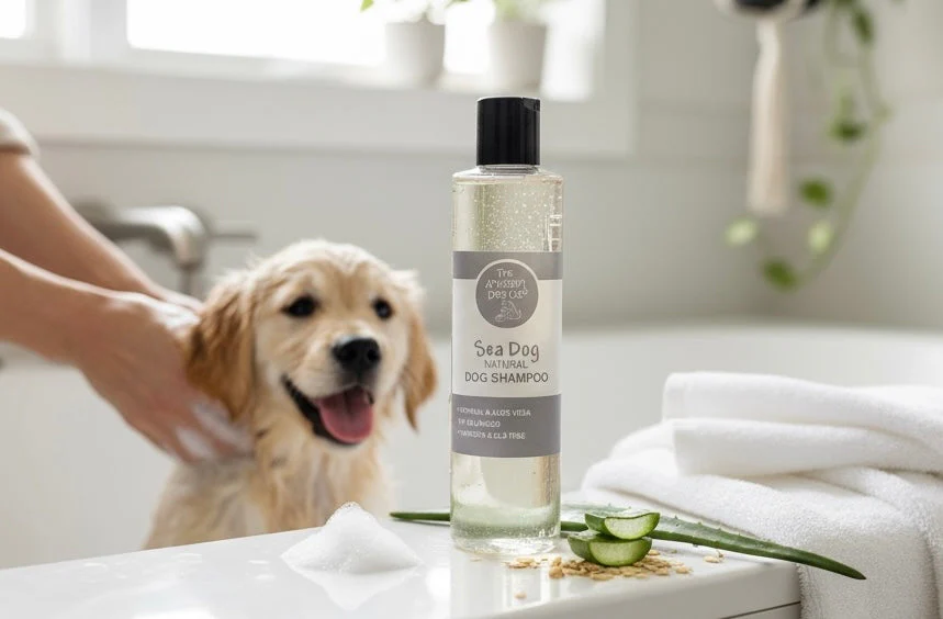 Natural Oatmeal and Aloe Vera Handmade Dog Shampoo - Image 3