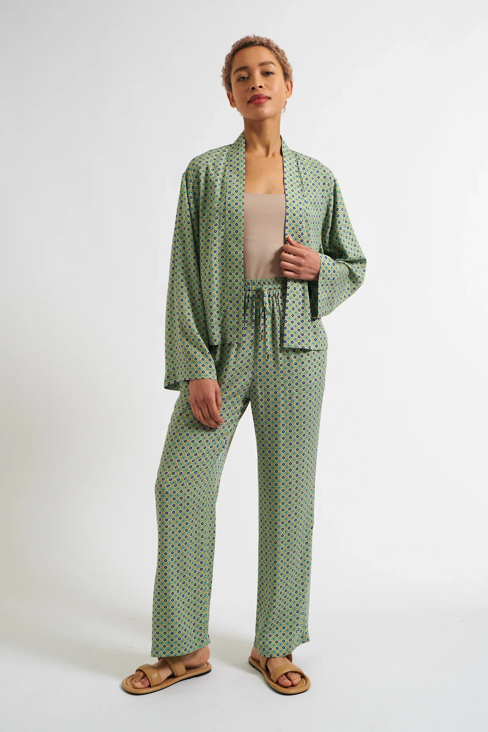 Nayah Tangiers Print Kimono Style Jacket - Image 4