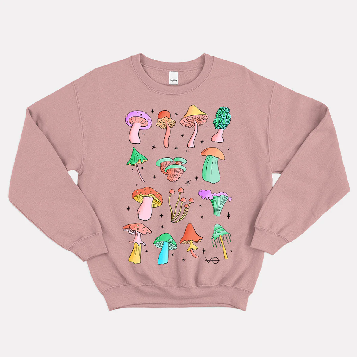 Neon Pastel Mushrooms Sweatshirt (Unisex) - Image 3