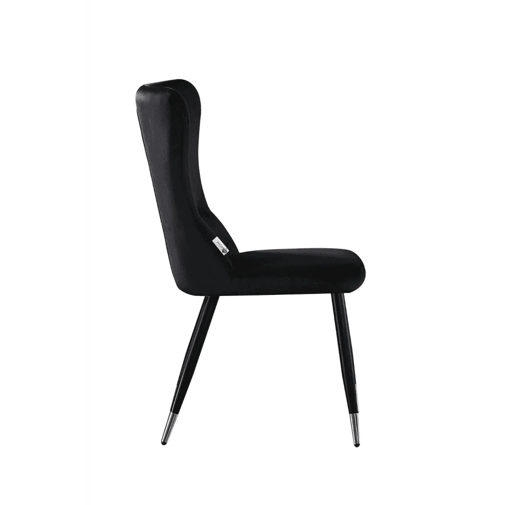 New York LUX Velvet Dining Chair with Metal Legs - Scandinavian Inspired - Image 39