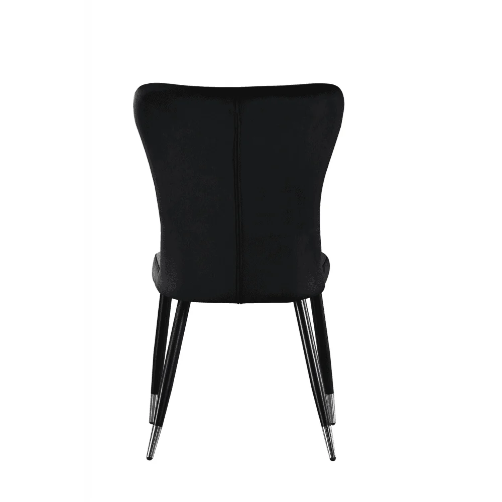 New York LUX Velvet Dining Chair with Metal Legs - Scandinavian Inspired - Image 41