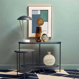 Newton Black Metal Shade Table Lamp - Image 3