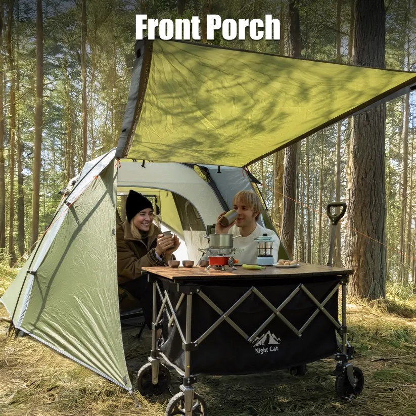 Night Cat 3-Person Pop-Up Cabin Tent with Porch - Image 5