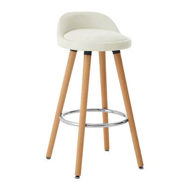 Normann White Bar Stool - Image 3