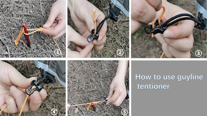 Onewind Guy Line Lock Tensioners And Tent Guyline Collection Systems - 10PCS - Image 3