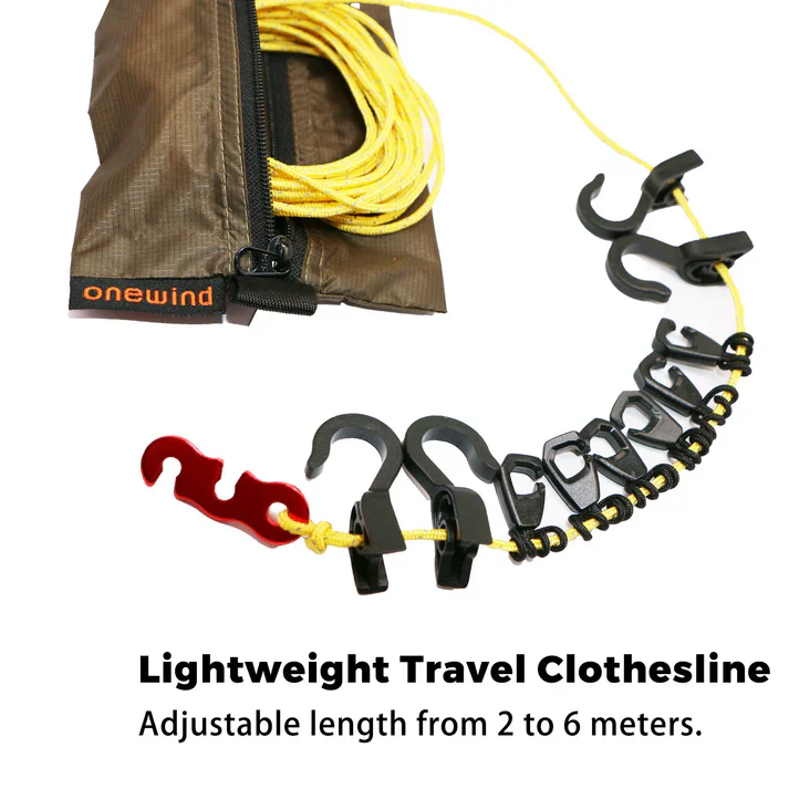 Onewind Lightweight Travel And Camping Clothesline - Image 2