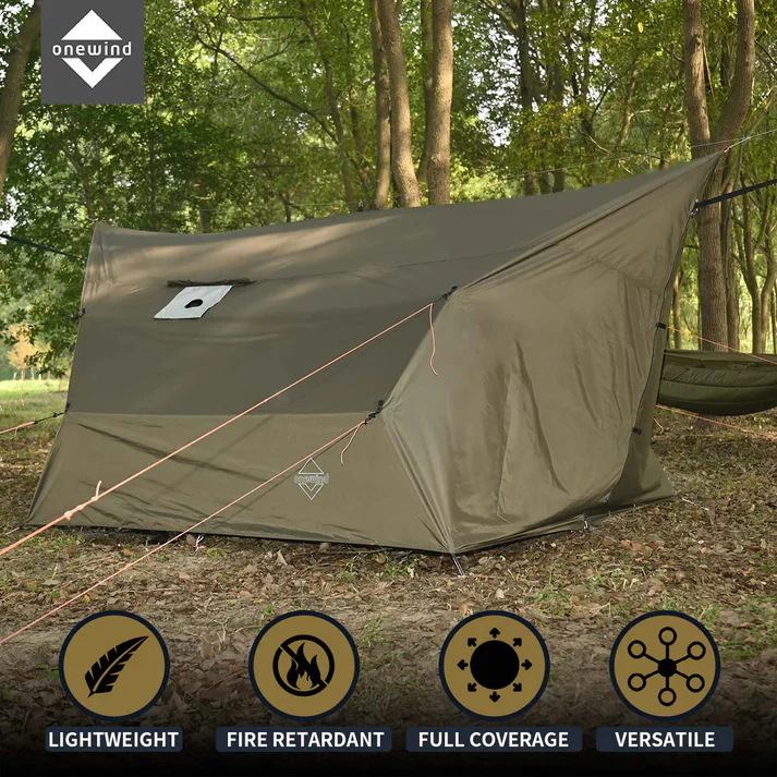 Onewind Penumbra Hot Tent Tarp - Forest Green - Image 4