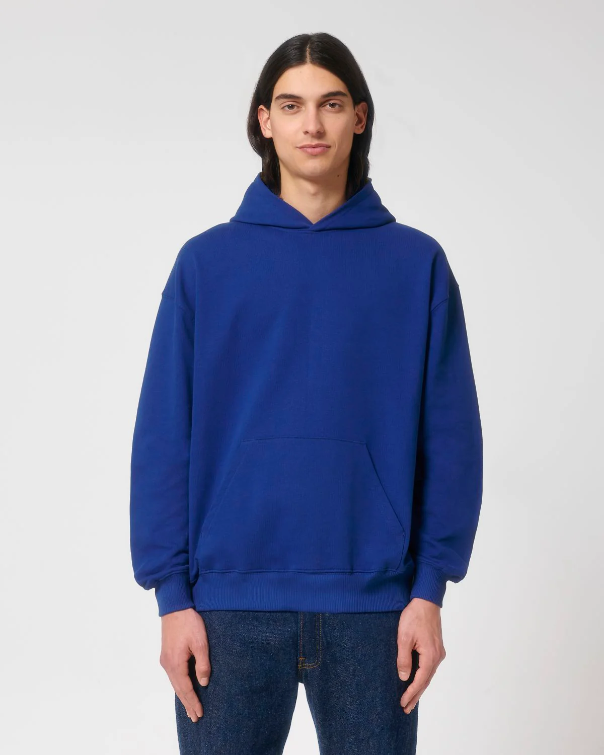 Organic Boxy Heavy Hooded Sweatshirt: Unisex - Image 15