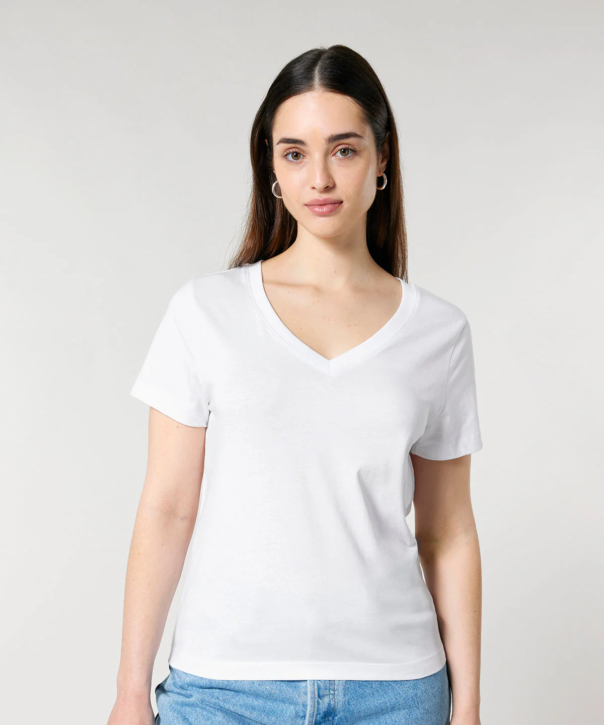 Organic Colours V-neck T-shirt Womens - Image 4