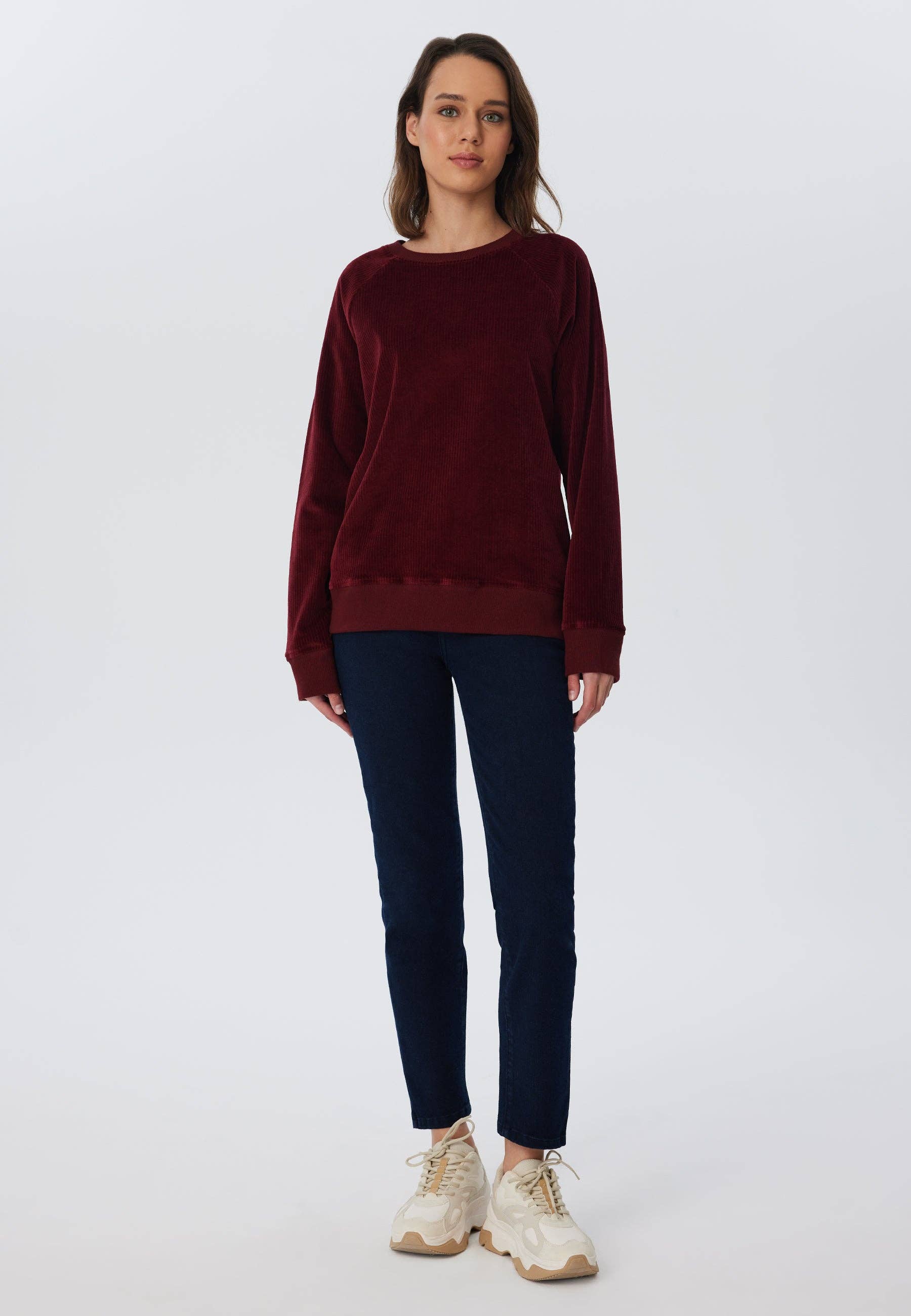Organic Corduroy Sweatshirt: Womens - Image 7