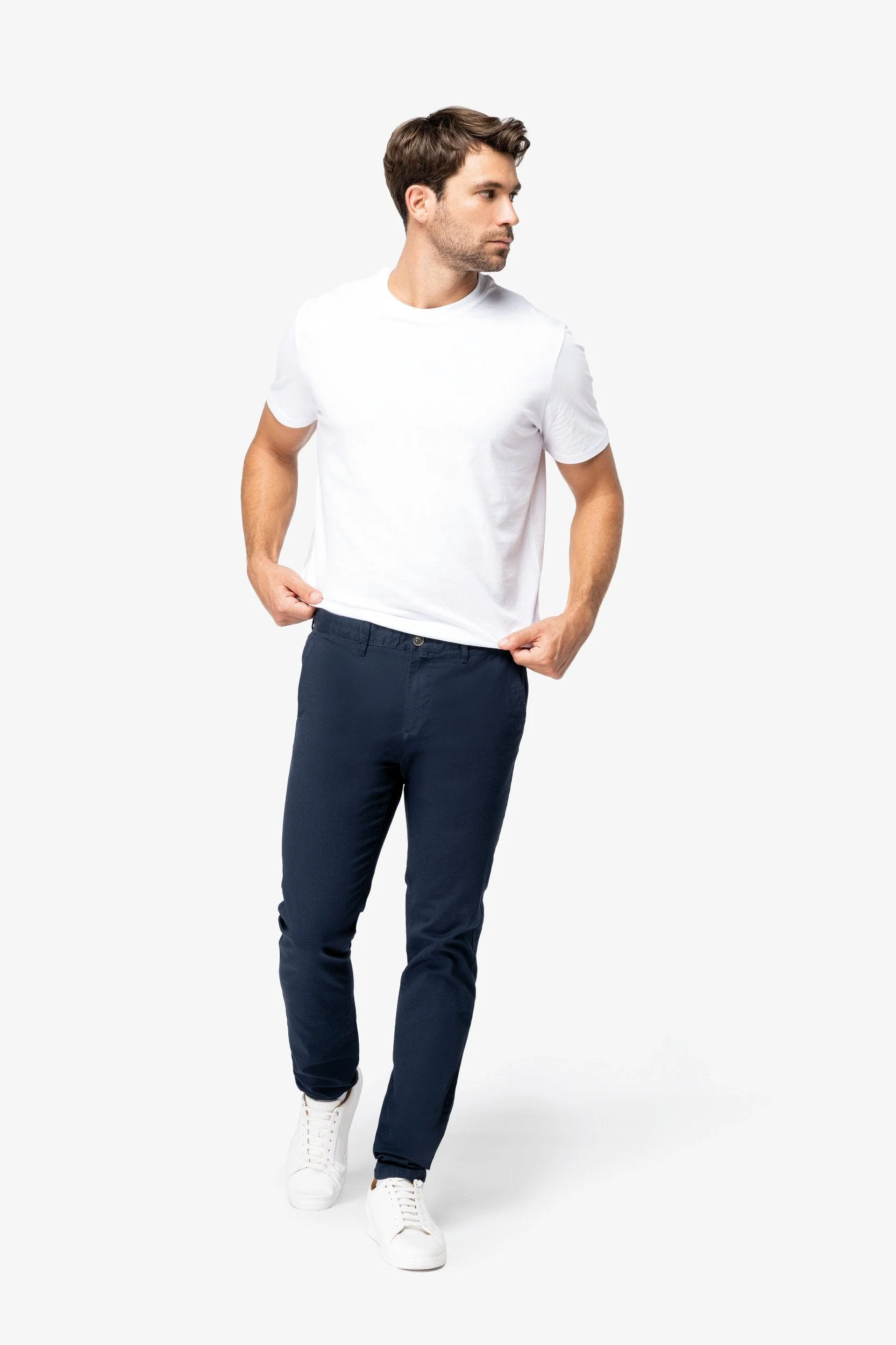 Organic Cotton Chino Trousers: Mens - Image 9