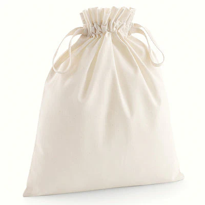 Organic Cotton Drawcord Bag