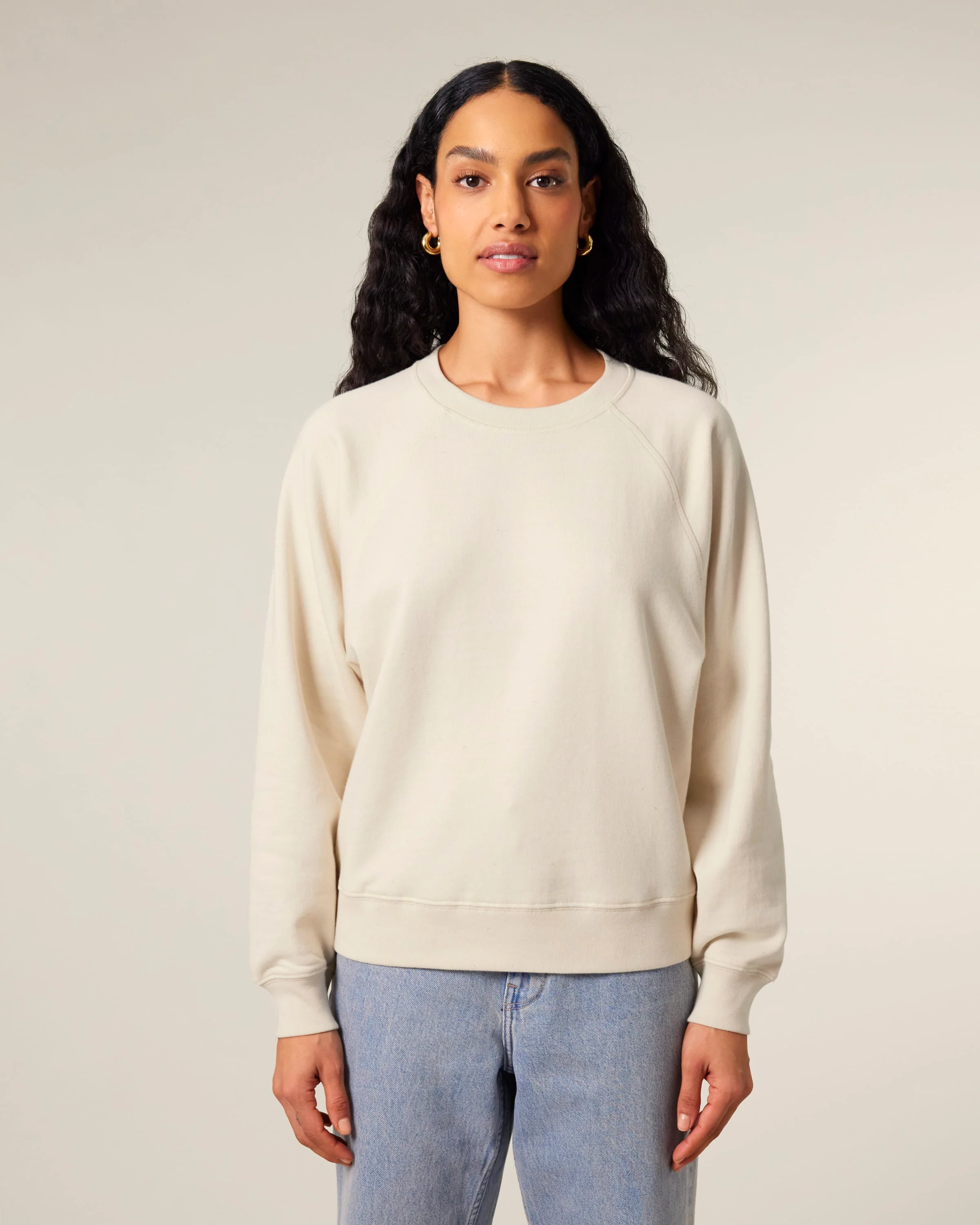 Organic Cotton Oversized Sweatshirt: Womens - Image 11