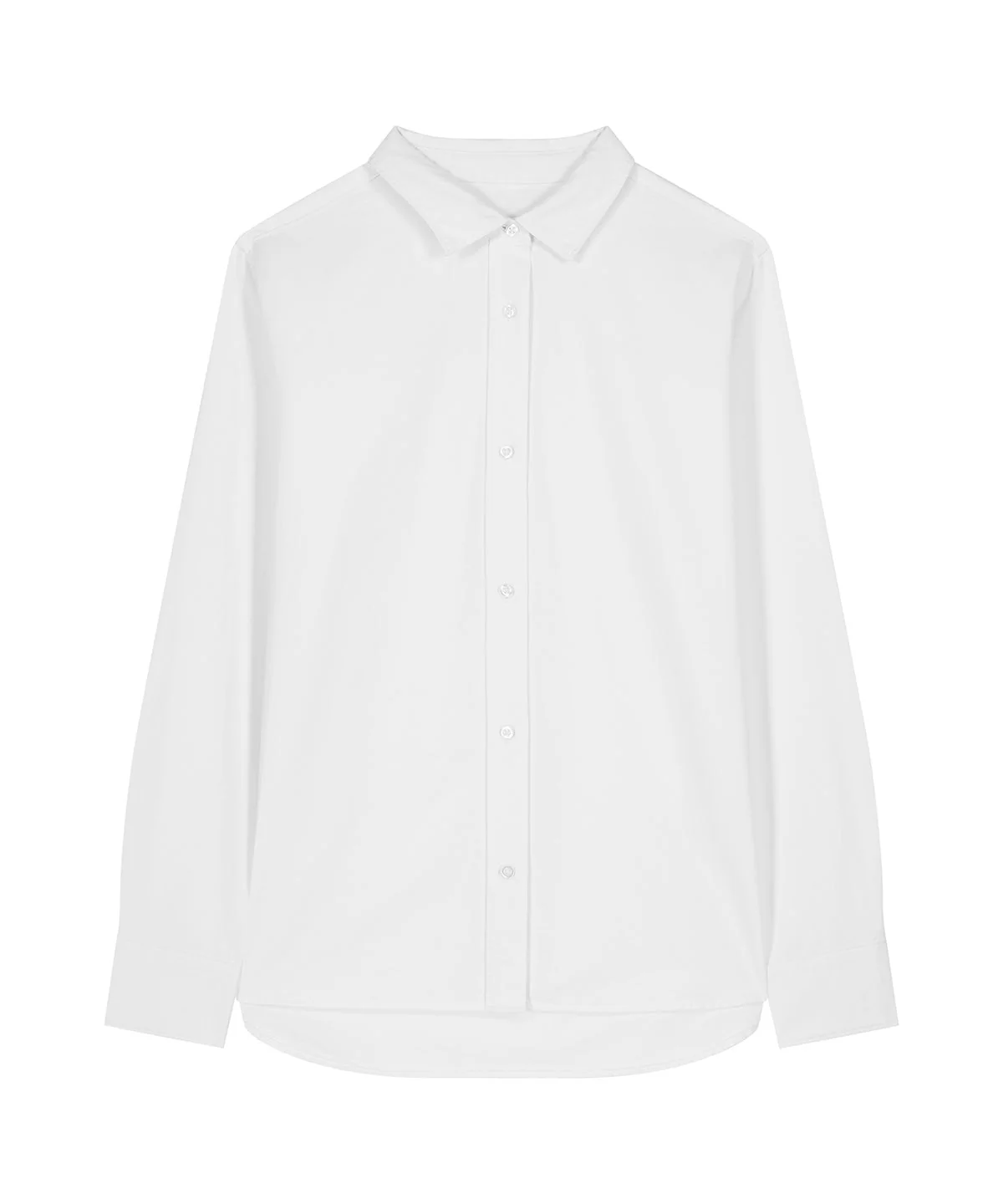 Organic Cotton Oxford Long Sleeve Shirt: Womens - Image 6
