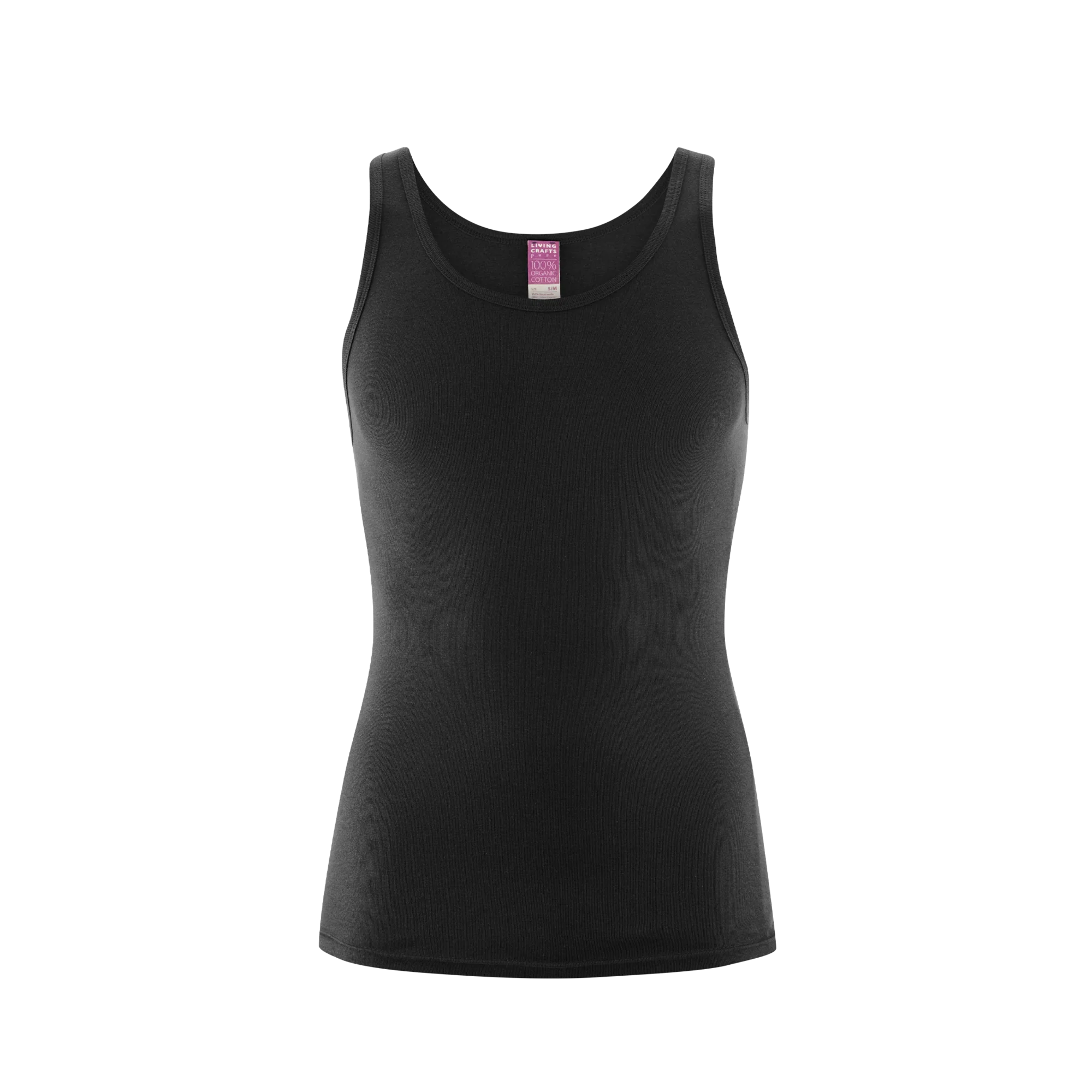 Organic Cotton Ribbed Vest: Mens - Image 5