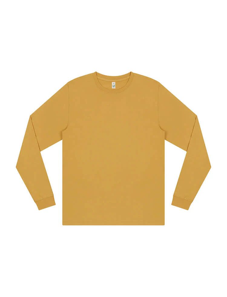 Organic Faded Long Sleeve T-shirt: Mens - Image 5