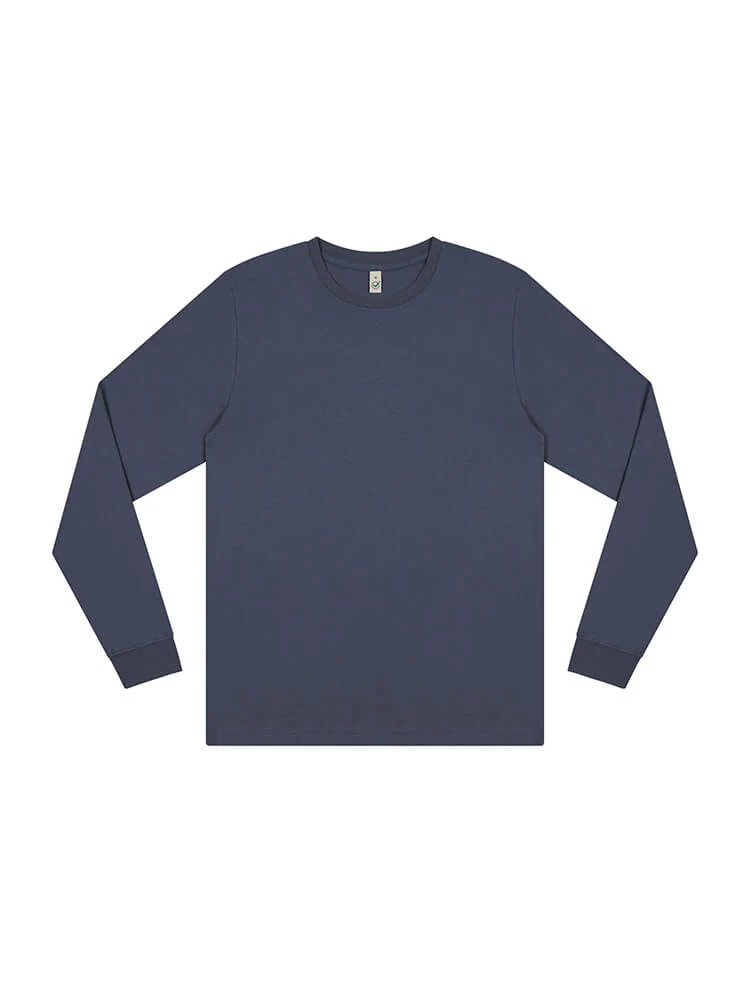 Organic Faded Long Sleeve T-shirt: Mens - Image 6