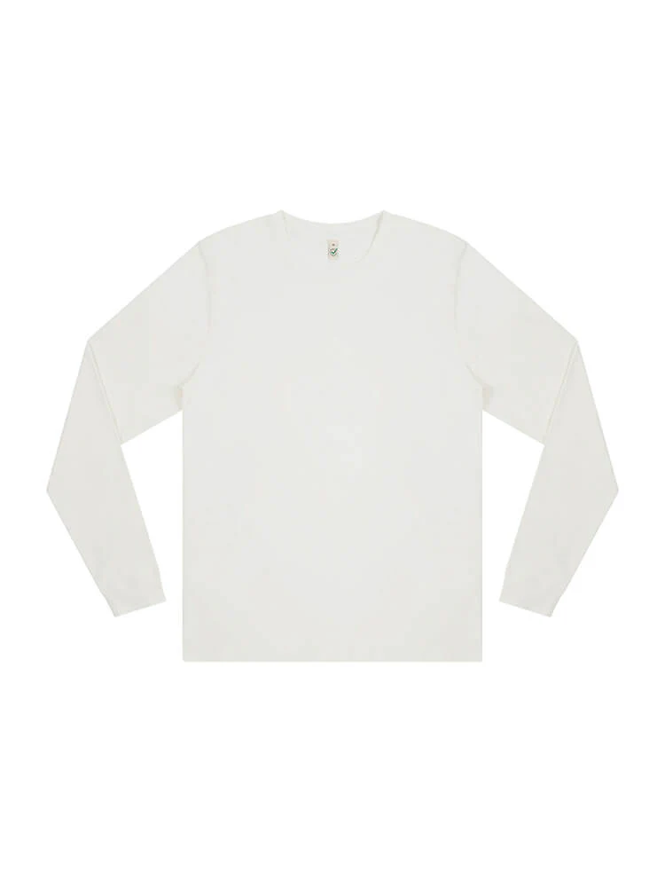 Organic Faded Long Sleeve T-shirt: Mens - Image 8