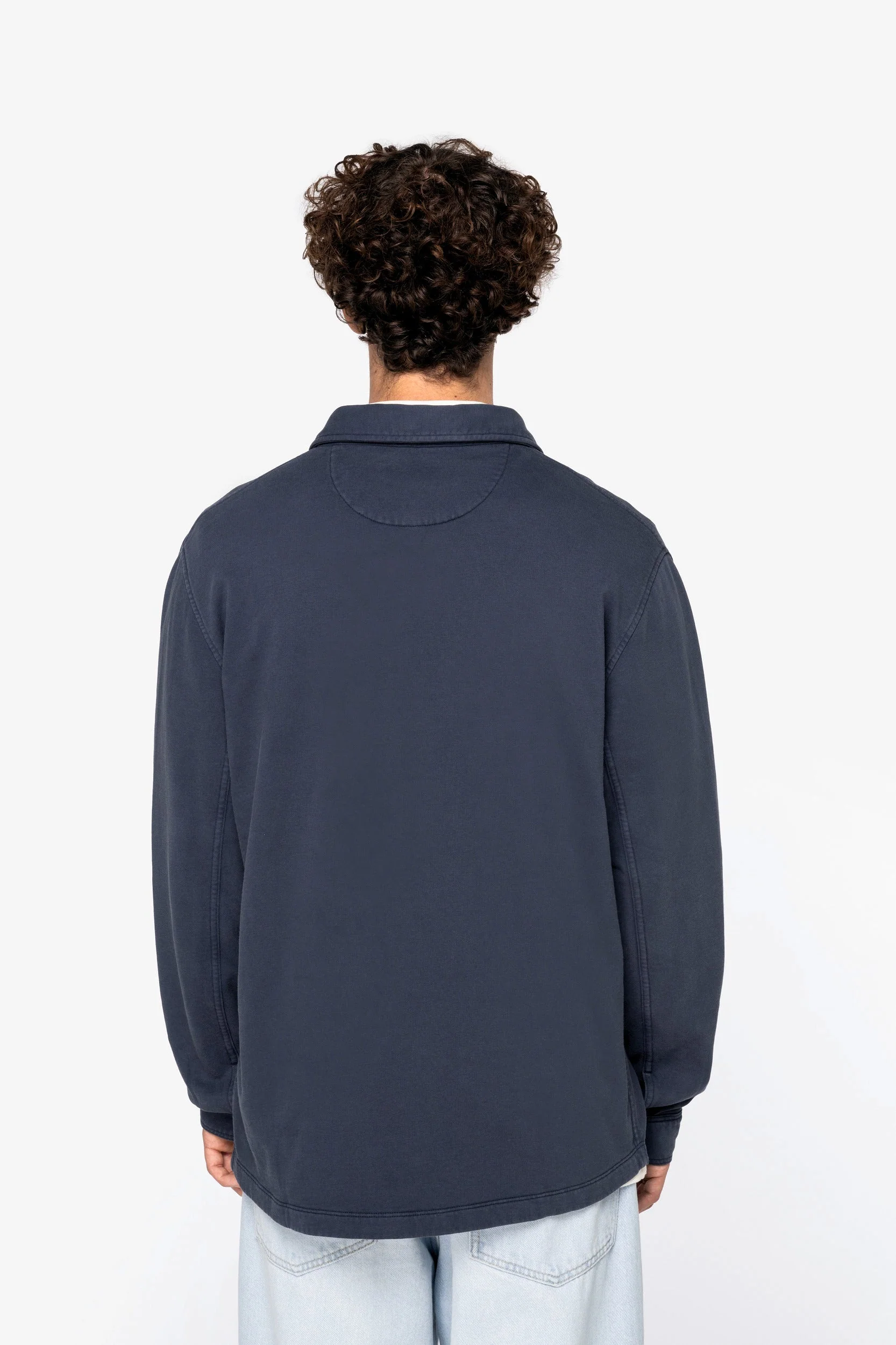 Organic Faded Overshirt: Mens - Image 5