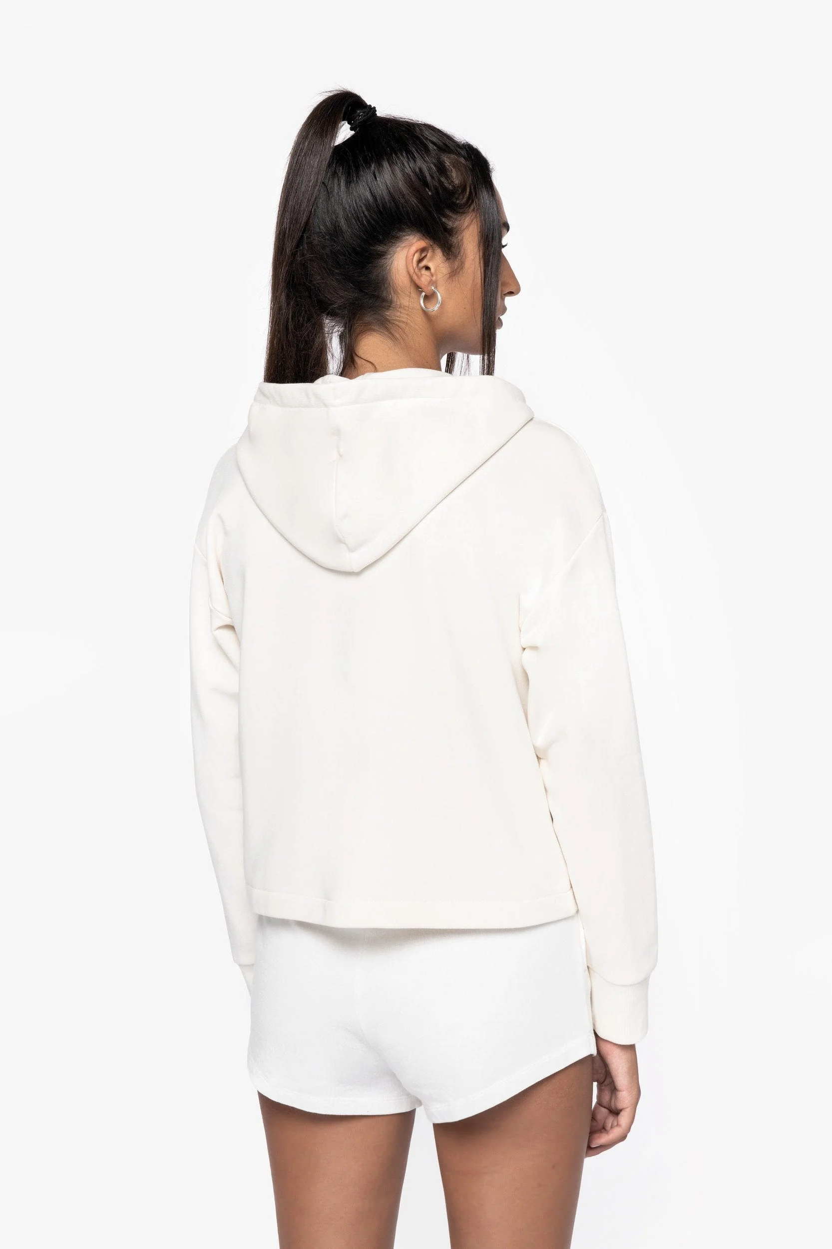 Organic Full Zip Hooded Sweatshirt: Womens - Image 5