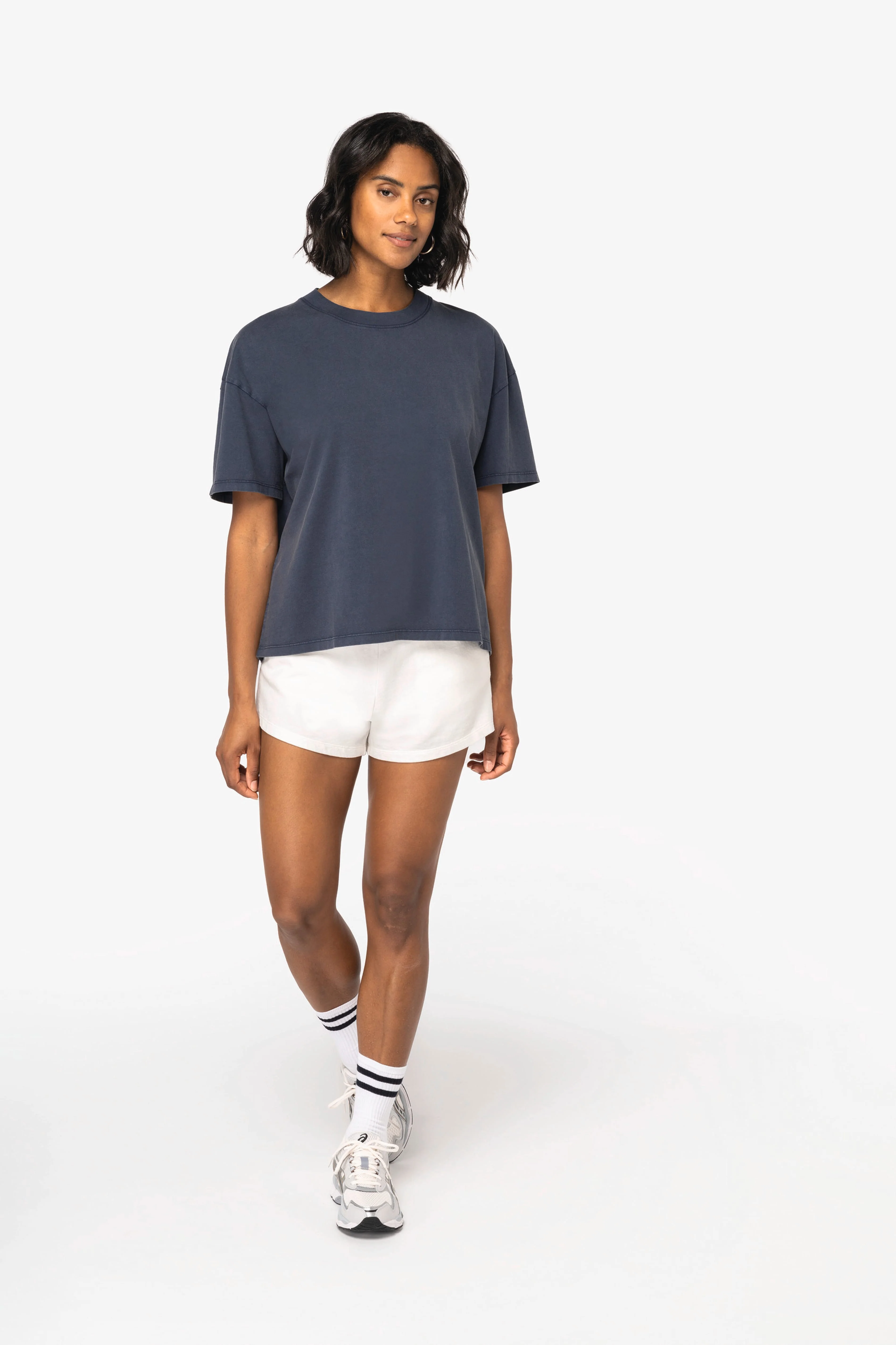 Organic Oversize Washed T-shirt: Womens - Image 4