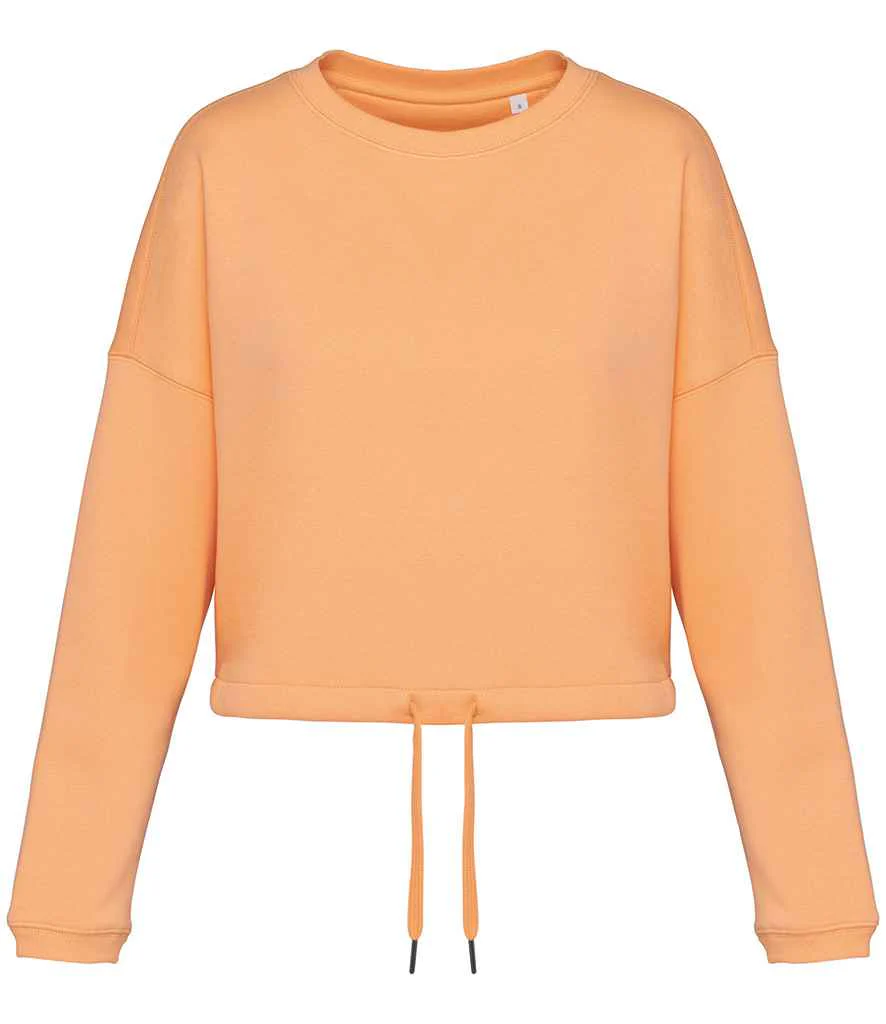 Organic Oversized Cropped Sweatshirt: Womens