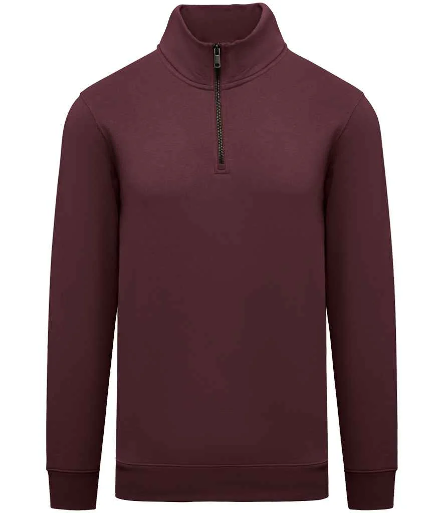 Organic Quarter Zip Sweatshirt: Mens - Image 2