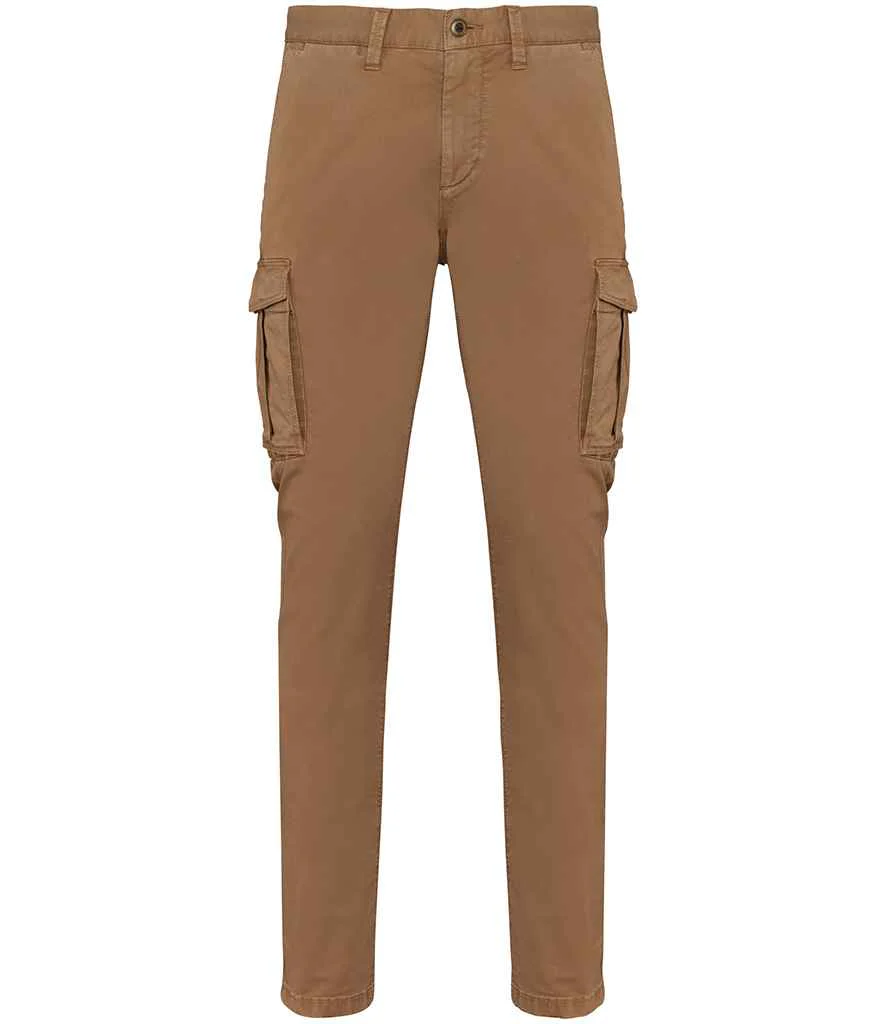 Organic Washed Cargo Trousers: Mens - Image 3