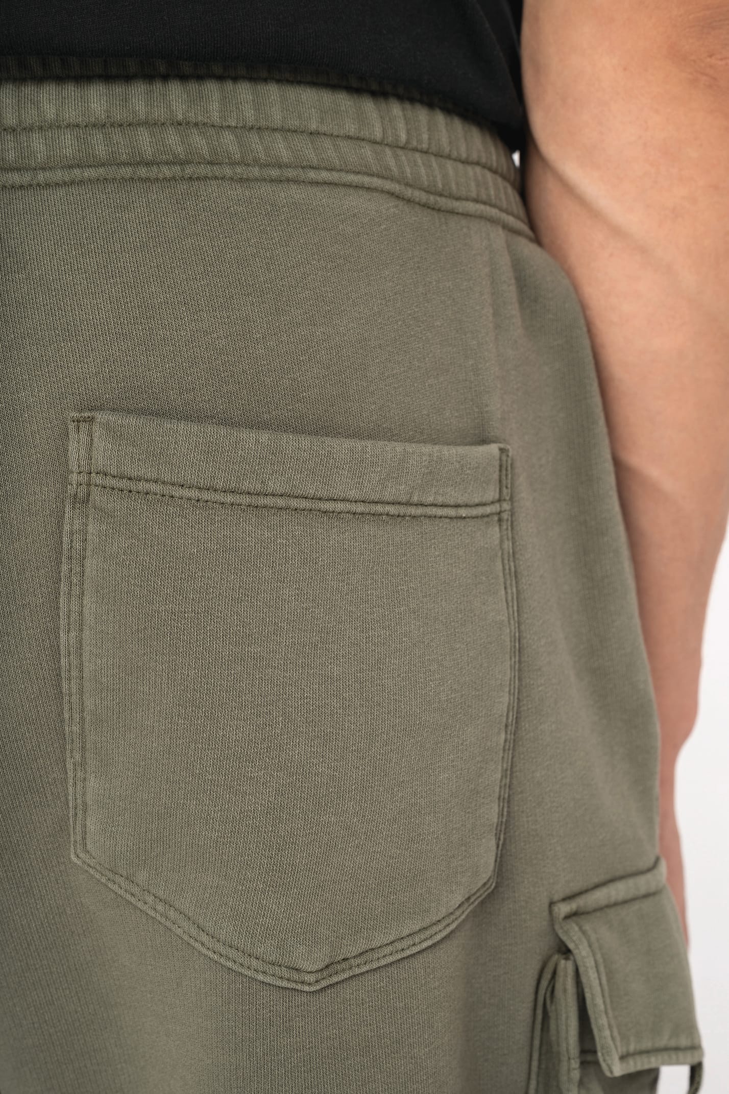 Organic Washed Effect Cargo Shorts - Image 8