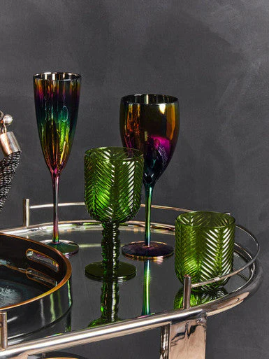 Oria Oval Mirrored Trolley - Image 7