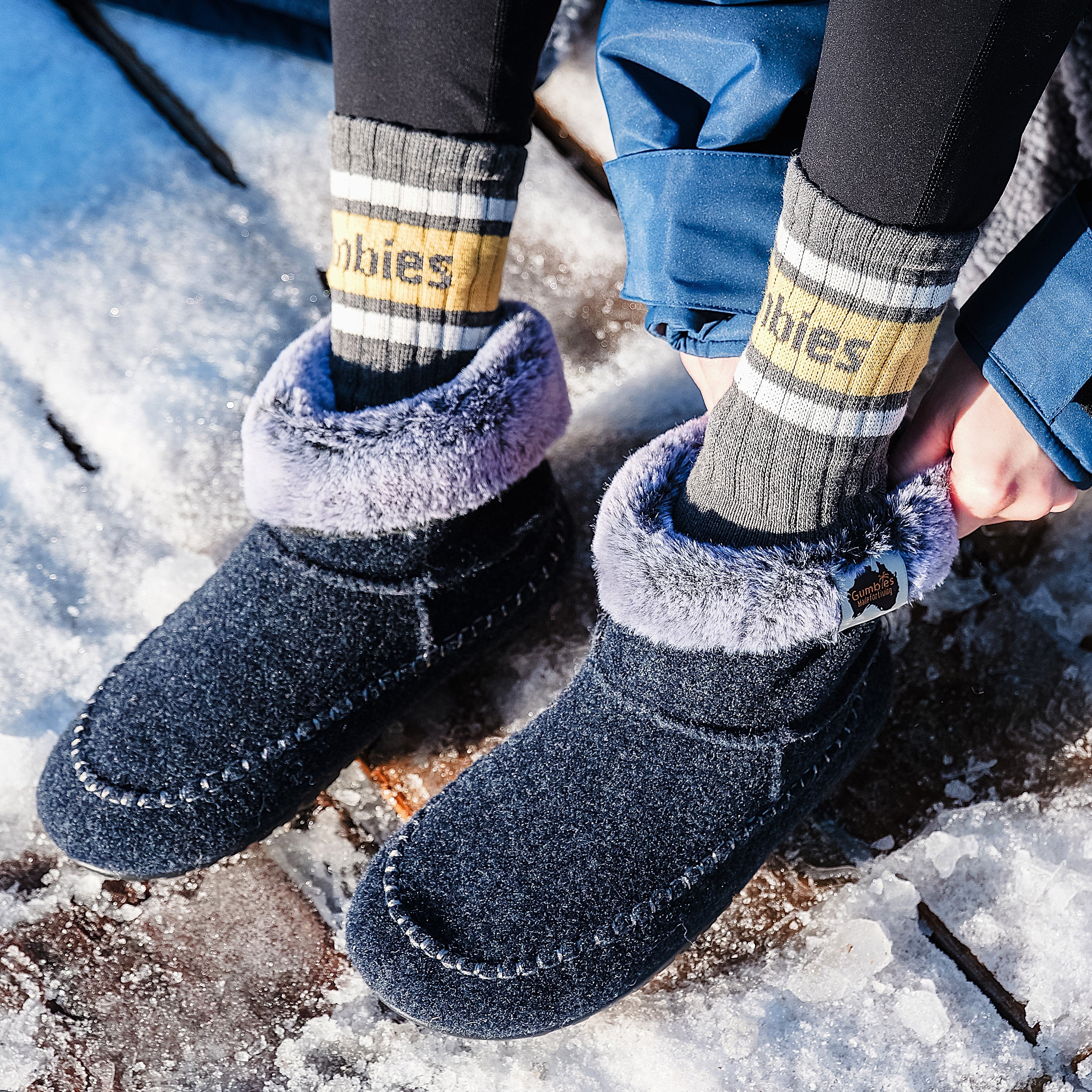 Ossa High - Women's - Navy & Grey - Image 2